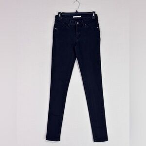 Levi’s 711 Skinny Dark Wash High Rise Sculpting Stretch Jeans 26